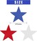 6 Pieces Red White Blue Star Streamers 4th of July Star Garland Banner Patriotic Hanging Decorations for Independence Day Celebration Holiday Decorations
